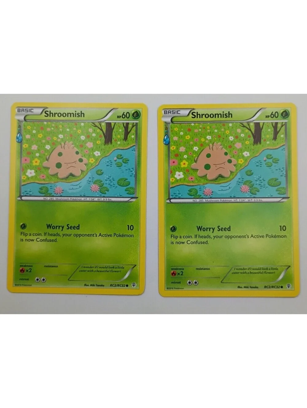Pokemon TCG Shroomish non Holo RC2/RC32 2016 generations! (2)